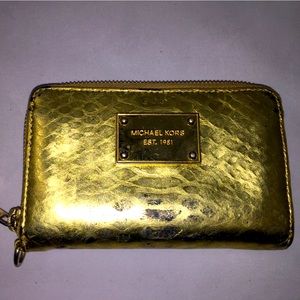 Gold Michael Kors Wallet